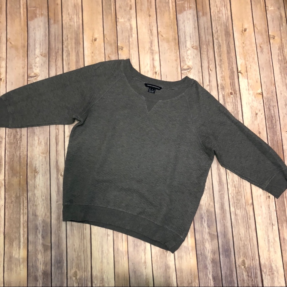French Connection Sweatshirt Top in Grey
